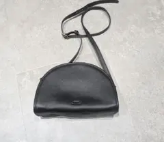 POLO RALPH LAUREN ポロ ラルフローレン ハーフムーンバッグ 黒