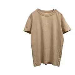 ユニクロ UNIQLO 半袖Tシャツ カットソー【L】茶色 薄手 シンプル