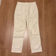 ZARA ホワイトレザーパンツ