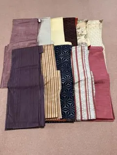 26318 紬まとめ売り11枚　着用、リメイク