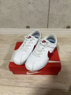 NIKE スニーカー ホワイト レッド キッズ コルテッツ