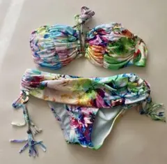 花柄ビキニ バンドゥビキニ セパレート水着 9M