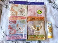 DisneySea★ダッフィー シェリーメイ オルメル リーナベル ミニタオル★