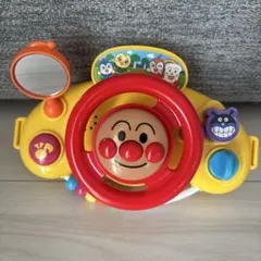 【美品】おしゃべりたくさん！お出かけメロディハンドル　アンパンマンおもちゃ車