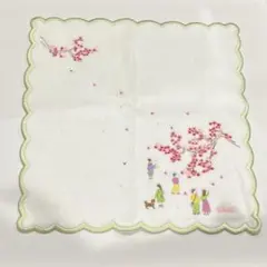WAKO タオルハンカチ　桜　刺繍のサムネイル