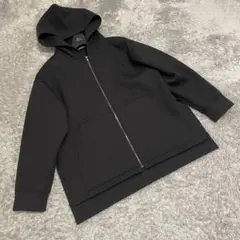 極美品　セオリーリュクス Astrid パーカー ジップアップ 38 黒