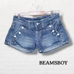BEAMS BOY ビームスボーイ☆デニムショートパンツ【1】フロントボタン