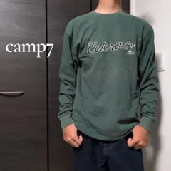 camp7 カレッジロゴ長袖カットソー