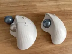 ロジクール M575 白 2個セット グレー替え玉付き