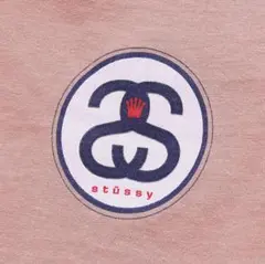 OLD STUSSY 90's 赤青タグ シャネルロゴ ベージュ USA製