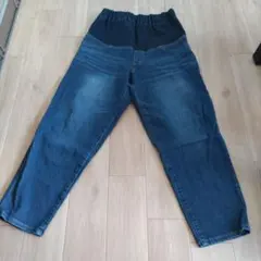 マタニティデニムパンツ リラックスフィット