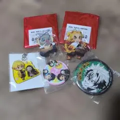 鬼滅の刃 缶バッジ　アクスタ　5点セット