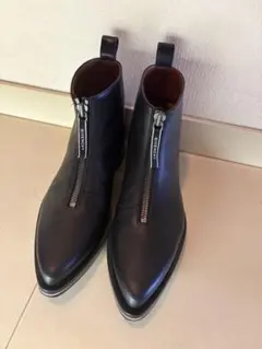 【ほぼ未使用】GIVENCHY ジップアップ レザーブーツ ブラックのサムネイル
