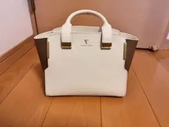 Samantha Thavasa ハンドバッグ ホワイト/ブラウン