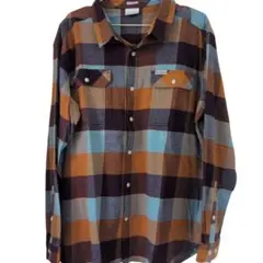 Columbia コロンビア フレアガンストレッチフランネルシャツ XLサイズ