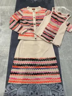 新品❤️MISSONI❤️マゼンタピンクのフェミニンなニットドレス 