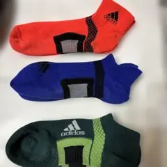 アディダス　スポーツソックス　約24-26cm 3足セット