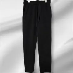 reessentials【L】 ブラック ロングパンツ ウエストゴム
