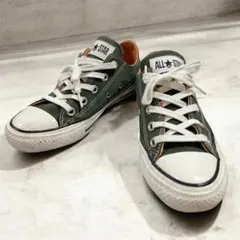 コンバース オールスター MA-1 カーキ オリーブ 22cm ミリタリー 美品