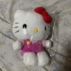 ハローキティ ぬいぐるみ ピンクオーバーオール - メルカリ