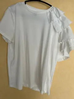 EMERY ROSE フリルスリーブ Tシャツ ホワイト XLのサムネイル