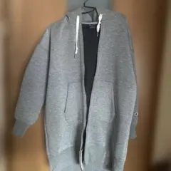 Champion グレー フード付きパーカー L
