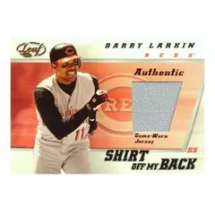 2002 Leaf◇バリー・ラーキン◇ゲーム着用 ジャージカード Reds