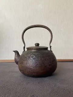 茶道具 銅やかん 山川堂造 叩き出し 1ℓ アンティーク - メルカリ