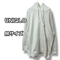 N0815　スウェットパーカー　プルオーバー　ビッグシルエット　ホワイト　M