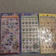 ディズニー　ズートピアリトルグリーンメンプーさんボンボンドロップシール３枚セット