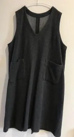 ✳︎ nest Robe ネストローブ／ウールサージノースリーブワンピース ✳︎