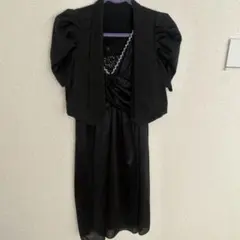 ブラックパーティードレス ジャケット付き