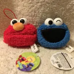 セサミストリート　フェイスマスコット　2種セット