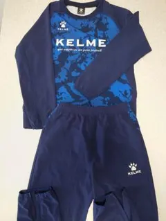 KELME サッカー ピステ上下セット ネイビー ブルー ジュニアサイズ150のサムネイル