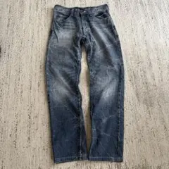 LEE グレー スリムフィット デニムパンツ L y2k ストリート グランジ 