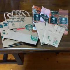 Starbucks ショッパー 紙袋 コーヒー豆パッケージ等 セットのサムネイル
