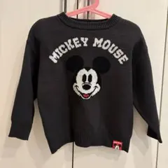 ミッキーマウス ブラックニットセーター ♡100cm~
