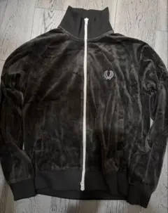 FRED PERRY ベロアアウター　Sサイズ ダークグレーのサムネイル