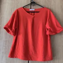 BACK NUMBER 半袖Tシャツ オレンジのサムネイル