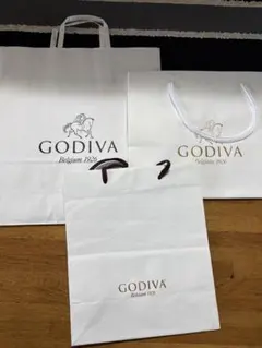 GODIVA 白い紙袋 3点セット
