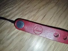 Leica 純正ハンドストラップ ワインレッド