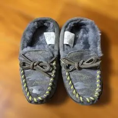 L.L.Bean キッズモカシン グレー迷彩 サイズ10