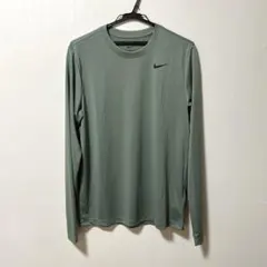 新品 ナイキ トレーニングウェア ロングtシャツ ドライフィット M グリーンのサムネイル