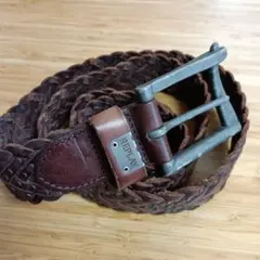 リプレイ　ベルト　レザーベルト　編み　スタッズ　フリーサイズ