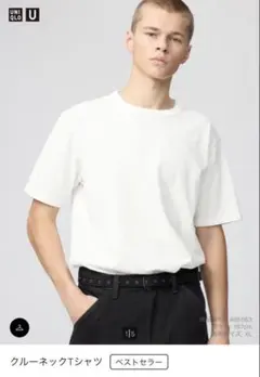 新品未使用　UNIQLO U クルーネックTシャツ ホワイト　Sサイズのサムネイル