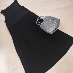 ★オットー Otto Collection ワンピース ノースリーブ М 黒のサムネイル