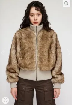 【美品】LAGUAGEM ラグアジェム　COMPACT FAUX ファーブルゾン LAGUA GEM（ラグアジェム）の「COMPACT FAUX ファーブルゾン（ブルゾン