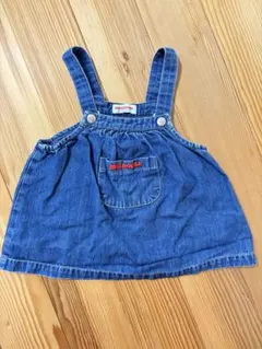 ミキハウス T80-G デニムオーバーオール