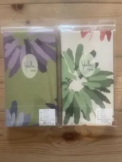 新品【シビラ】コエテ　枕カバー　43×63 グリーン　ホワイト各1枚のサムネイル