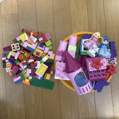 LEGOブロックセット お城と人形2体　レゴデュプロ